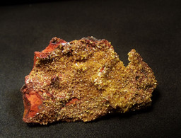 Mimetite On Matrix ( 4.5 X 2.5 X 1 Cm ) Potosi Mine - Santa Eulalia, Aquiles Serdán, Chihuahua, Mexique - Minéraux