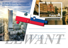 POLAND Postcard 2022.06.29. Cp 1967 30th Anniversary Of Polish-Slovenian Diplomatic Relations - Enteros Postales