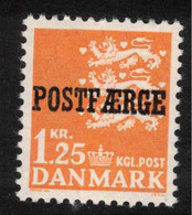 DENMARK 1949 1k25 Orange Parcel Post SG P394 UNHM #AEM9 - Colis Postaux