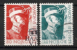 Norway 1972 King Haakon VII Centenary Y.T. 602/603 (0) - Used Stamps