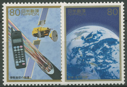Japan 1996 Nachkriegszeit Mobilfunk Umweltschutz 2426/27 Postfrisch - Unused Stamps
