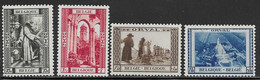 Belgium Scott # B250-5 MNH Orval Abbey, 1939, CV$82.50 - Nuevos