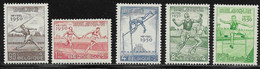 Belgium Scott # B480-4 MNH Sports, 1950, CV$83.95 - Unused Stamps