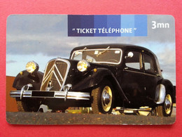 Ticket France Telecom Voiture Traction 2004 - 1000ex - Factice Spécimen Non Retenu ? (CB0621 - FT