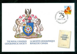 Société Géographique Royale CDN Geographic Society; Timbre Scott # 2008 Stamp; Enveloppe Souvenir (9988) - Cartas & Documentos