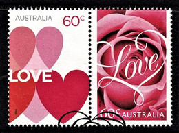 Australia 2014 Romance - Love Set Of 2 Used - Used Stamps