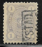 Finland Scott # 24 Used Violet  Arms, 1877 , CV$160.00, Light Thin - Usati