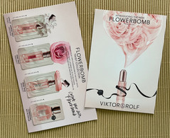 CC Carte Parfumée 'VICTOR & ROLF' Perfume Cards X 2 - Modernas (desde 1961)