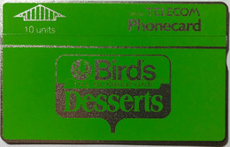 ENGLAND : BTA004 10u BIRDS DESSERT S Green ( Batch: 747E45570) MINT - BT Allgemeine