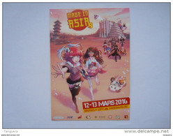 Cp Made In Asia MIA Brussels Expo 2016 Figures BD, Film, Jeux - Jeux Et Jouets