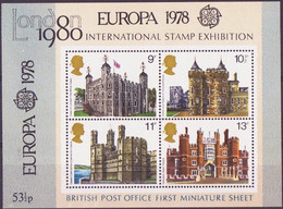 Grande Bretagne - Great Britain - Großbritannien Bloc Feuillet 1978 Y&T N°BF(1) - Y&T N°B(?) *** - Exposition - Blocks & Miniature Sheets
