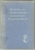 LIVRE ALLEMAND RARE GESCHICHTE FELDARTILLERIE REGIMENT Nr 36 IM WELTKRIEG OSTFRONT CHAULNES MAYOT OPPY FLANDRES ROLLOT - 1914-18