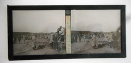 PLAQUE DE VERRE STEREO  AMATEUR GUERRE 14/18 CAMP  DE ? 1915 - 1914-18