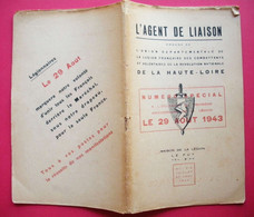Ww2 Propagande Pétain 1943 Brochure L'Agent De Liaison Légion Française Des Combattants Imp Le Puy - 1939-45