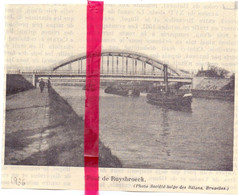 Ruisbroek - De Brug , Le Pont - Orig. Knipsel Coupure Tijdschrift Magazine - 1936 - Unclassified