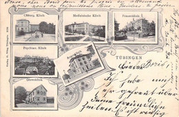CPA Tubingen - Carte Multivues - Oblitéré à Tubingen En 1905  - Carte Précurseur - Tuebingen