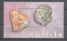 Grenada 2001 Minerals Calcite Block MNH VF - Grenada (1974-...)