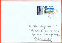 Netherlands 2002.  The Envelope  Passed Through The Mail.  Airmail. - Storia Postale