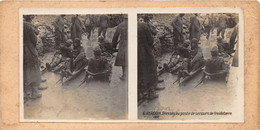 55-VERDUN- 1917 BLESSES AU POSTE DE SECOURS DE FROIDETERRE - Stereoscopic