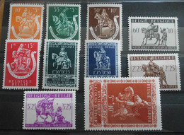 1942 : Cob 603**-612**  :    (sans Charnière 10 ) - Unused Stamps