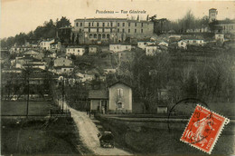 Poudenas * Vue Générale Du Village * La Gare Ou Station Ligne Chemin De Fer Lot Et Garonne - Autres & Non Classés