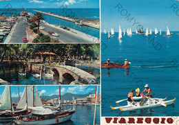 CARTOLINA  VIAREGGIO,TOSCANA,MARE,SOLE,LUNGOMARE,VACANZA,SPIAGGIA,ESTATE,BARCHE A VELA,BELLA ITALIA,VIAGGIATA 1967 - Viareggio