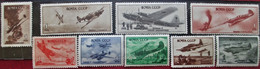 USSR  1945- 46  WW2  Airplanes  18 V  MLH - Unused Stamps