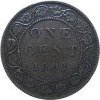 LaZooRo: Canada 1 Cent 1901 VF - Canada