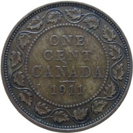 LaZooRo: Canada 1 Cent 1911 XF / UNC Weak Alloy Mix - Canada