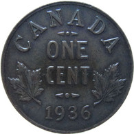 LaZooRo: Canada 1 Cent 1936 XF / UNC Patina - Canada