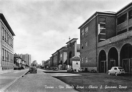 3188"TORINO-VIA PAOLO SARPI-CHIESA S. GIOVANNI BOSCO" ANIMATA  AUTO FIAT 600 TARG TO248299 - Piazze