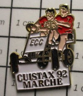 3619 Pin's Pins / Beau Et Rare / THEME : SPORTS / VOITURES A PEDALES ? ECC CUSTAX 92 MARCHE - Automovilismo - F1