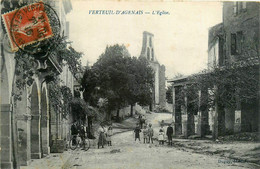 Verteuil D'agenais * Rue Et L'église Du Village * Villageois - Otros & Sin Clasificación