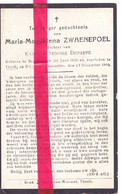 Devotie Devotion Doodsprentje Overlijden - Maria Zwaenepoel Dochter Karel & Sidonie Depaepe - Brugge 1901 - Tielt 1919 - Todesanzeige