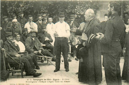 Agen * Campagne De 1914 * Monseigneur L'évêque Visite Les Blessés * Hôpital Militaire - Agen