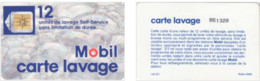 Carte Lavage - France - Mobil - 12 Unités De Lavage - Photo 2 - Car Wash Cards