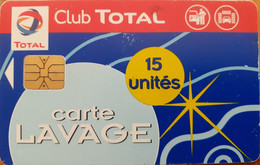 Carte Lavage - France - Total - Carte Lavage Total Club 15 Unites, Puce AX01 - Lavage Auto