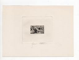 !!! AOF, EPREUVE D'ARTISTE DU N°52 PANGOLIN SIGNEE PAR LE GRAVEUR R COTTET. RR - Unused Stamps