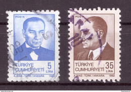 Turquie 1982 - Oblitéré - Mustafa Kemal Atatürk - Michel Nr. 2592 2594 (tur430) - Usados