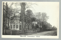 ***  RIJKEVORSEL  ***  -  Gemeentehuis - School  -  Zie / Voir Scan - Rijkevorsel