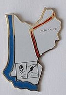 Pin's  Région, Sport  J.O  ALBERTVILLE  1992  ( 73 ) Passage  Flamme  Olympique  En  AQUITAINE - Jeux Olympiques