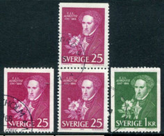 SWEDEN 1966 Almqvist Death Centenary Used.  Michel 558-59 - Used Stamps