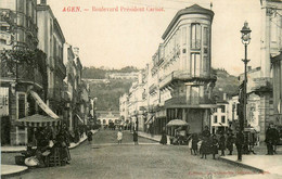 Agen * 1908 * Boulevard Président Carnot - Agen