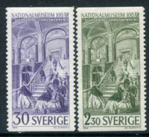 SWEDEN 1966 Centenary Of National Museum MNH / **.  Michel 549-50 - Unused Stamps