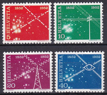 MiNr. 566 - 569 Schweiz1952, 1. Febr. 100 Jahre Elektrisches Nachrichtenwesen In Der Schweiz - Postfrisch/**/MNH - Ongebruikt