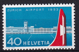 MiNr. 585 Schweiz1953, 29. Aug. Inbetriebnahme Des Flughafens Zürich-Kloten - Postfrisch/**/MNH - Unused Stamps