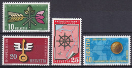 MiNr. 593 - 596 Schweiz1954, 15. März. Jahresereignisse - Postfrisch/**/MNH - Nuovi