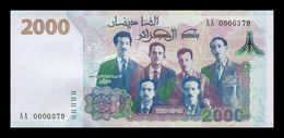 Argelia Algeria 2000 Dinars Commemorative 2020 (2021) Pick New Low Serial T.379 SC UNC - Algérie