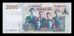 Argelia Algeria 2000 Dinars Commemorative 2020 (2021) Pick New Low Serial T.382 SC UNC - Algérie