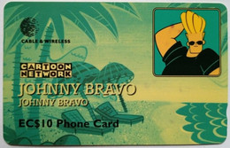 Saint Lucia Cable And Wireless 277CSLA " Cartoon Network - Johnny Bravo " - Santa Lucia